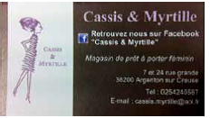 Cassis et Myrtille